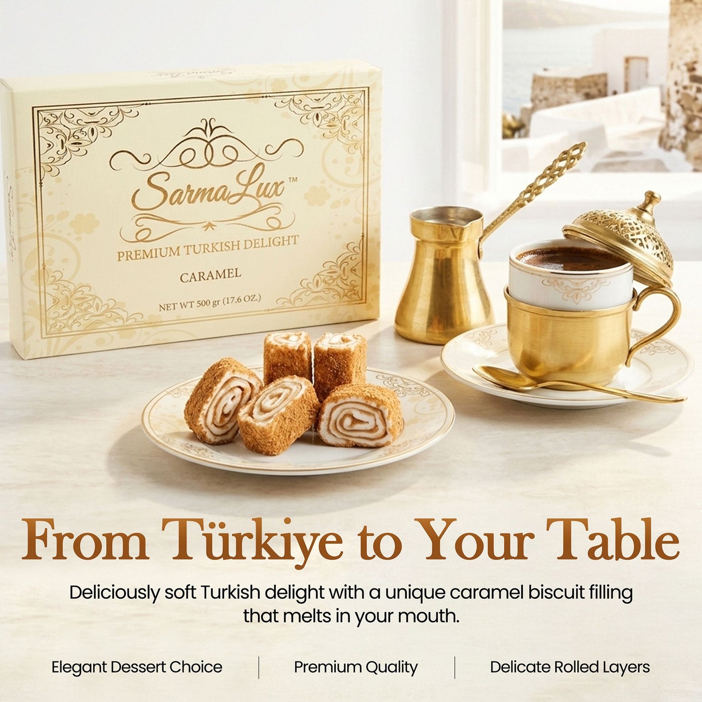 Caramel Turkish Delight